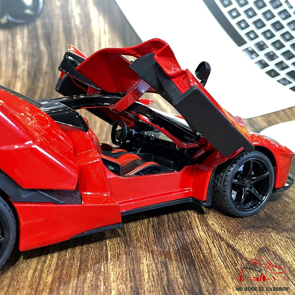 Xe mô hình sắt siêu xe Ferrari LaFerrari tỉ lệ 1:22 hãng Jiaye Carshop