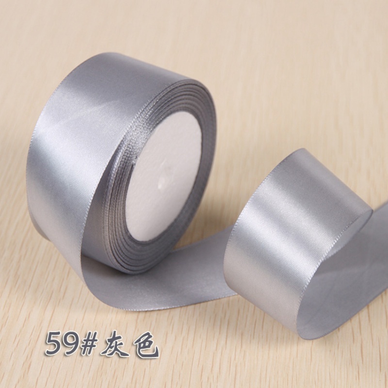 Cuộn Dây Ruy Băng Lụa Một Mặt Màu Trơn 40mm 25 Yards Dùng Gói Hoa / Làm Đồ Thủ Công