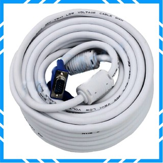 Dây cáp VGA 10M chống nhiễu (Trắng)