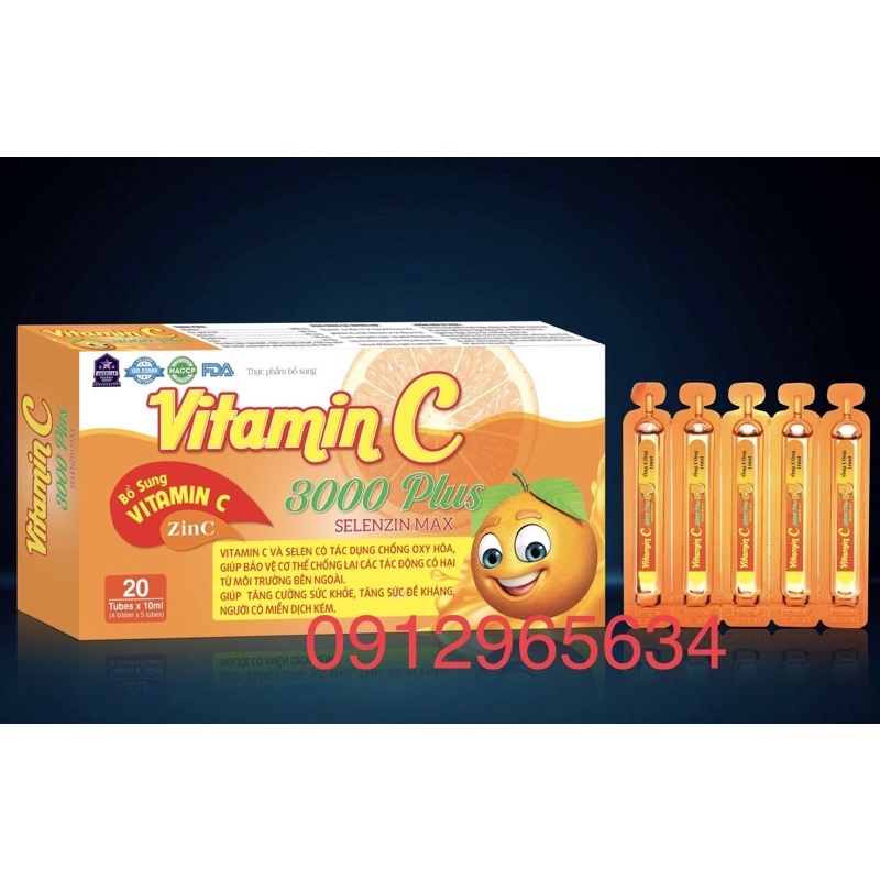 Vitamin C 3000mg Plus chính hãng bổ sung dinh dưỡng cho gia đình khoẻ mạnh