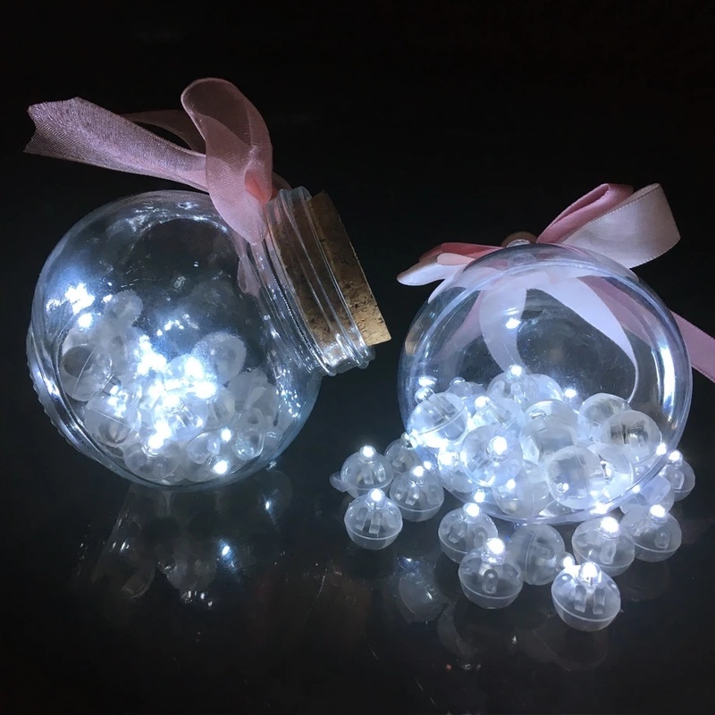 Set 10 Bong Bóng Đèn LED Mini/Đèn Phát Sáng Dùng Để Trang Trí Tiệc Cưới/Sinh Nhật