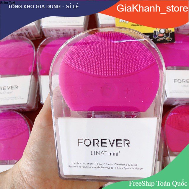 Máy rửa mặt Forever Lina Mini, Máy rung tạo bọt giúp sạch sâu cho da mặt