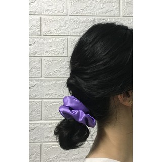 Dây Buộc Tóc, Cột Tóc Scrunchies Chất Vải Lụa Cao Cấp Sang Chảnh