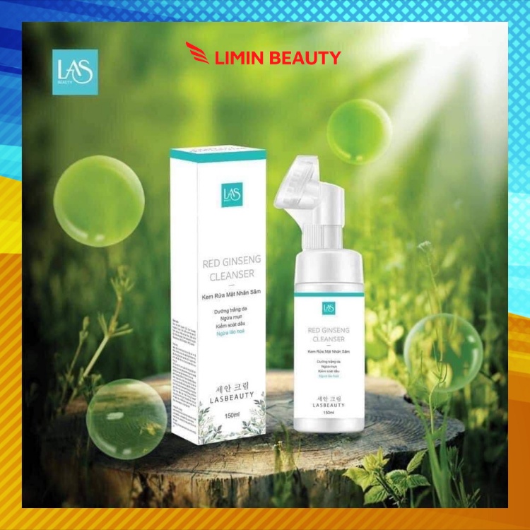 Kem rửa mặt, kem rửa, kem rửa mặt nhân sâm, LAS BEAUTY, 150ml
