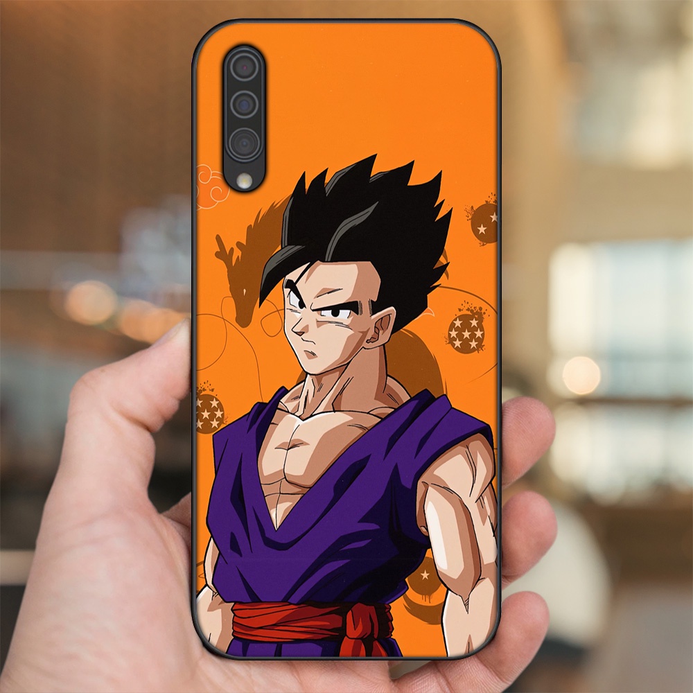 Ốp lưng Samsung A30S, A50, A50S, A70, A70S viền đen in hình Gohan Dragon Ball
