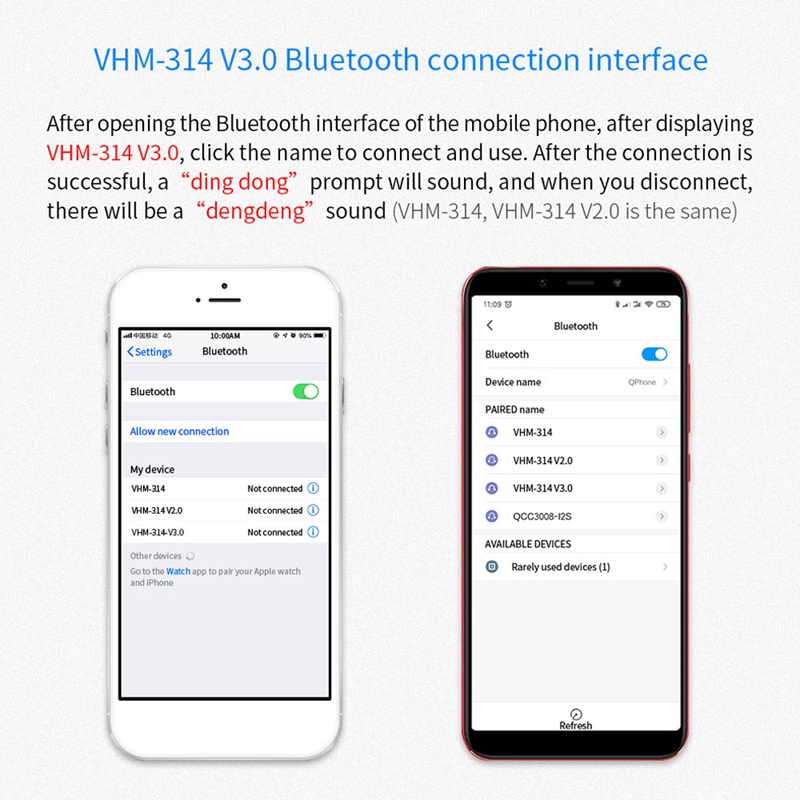 Bảng mạch thu âm thanh Bluetooth V3.0 VHM-314 5.0 Mp3 kèm EQ E và IR