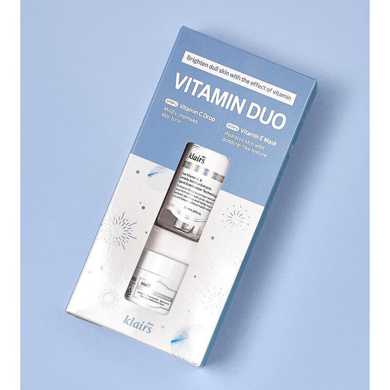 Bộ Đôi Klairs Dưỡng Sáng Da Vitamin Duo Trial Kit Klairs Vitamin Drop 35ml + Vitamin E Mask 15ml | BigBuy360 - bigbuy360.vn
