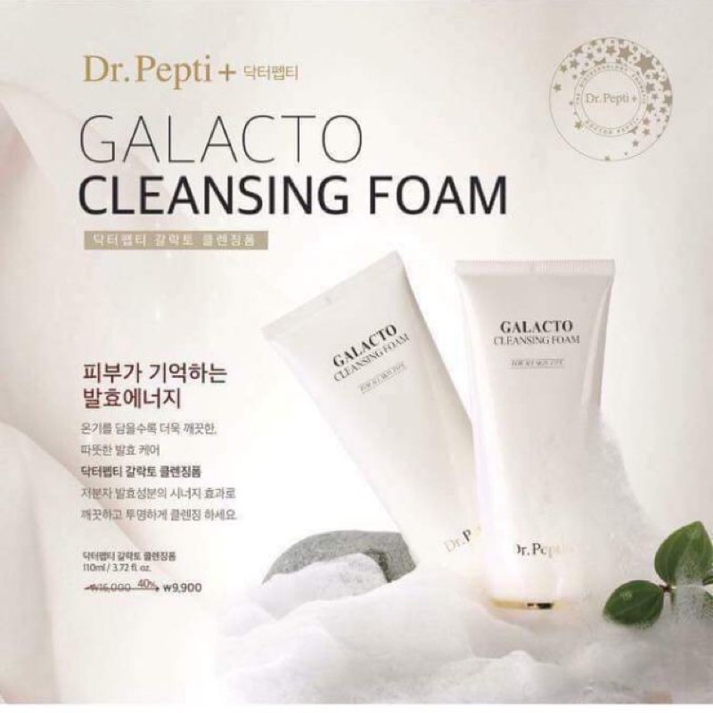 Sữa rửa mặt Dr.pepti+ Galacto Cleansing Foam