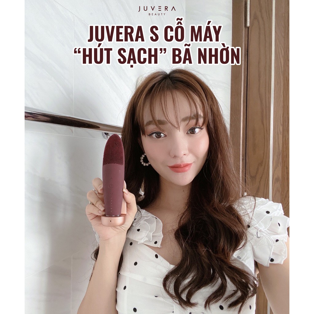 Máy Rửa Mặt Juvera S Limited Tỏa Nhiệt Làm Sạch Sâu &amp; Massage Đẩy Tinh Chất