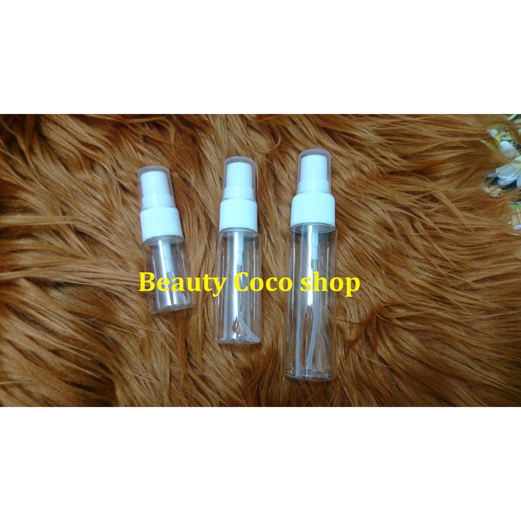 Combo 50 chai nhựa 10ml lọ phun sương xịt giọt chiết mỹ phẩm