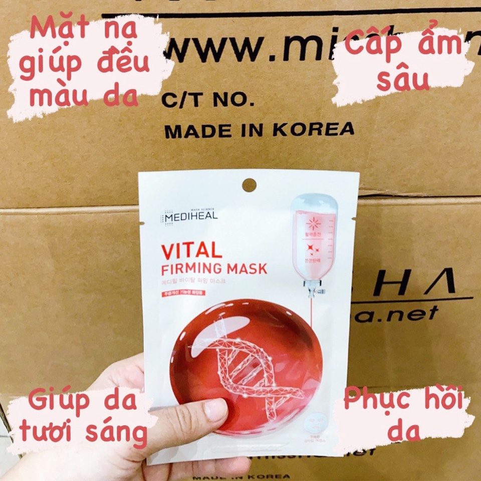 Mặt nạ Mediheal dưỡng da dịu nhẹ Vital Firming - Pure Calming - Hydra Soothing Mask 20ml