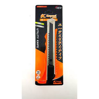 Dao Rọc Giấy Vỏ Nhôm Trắng KAPUSI K-8748. TÍCH HỢP 5 LƯỠI. HÀNG CAO CẤP