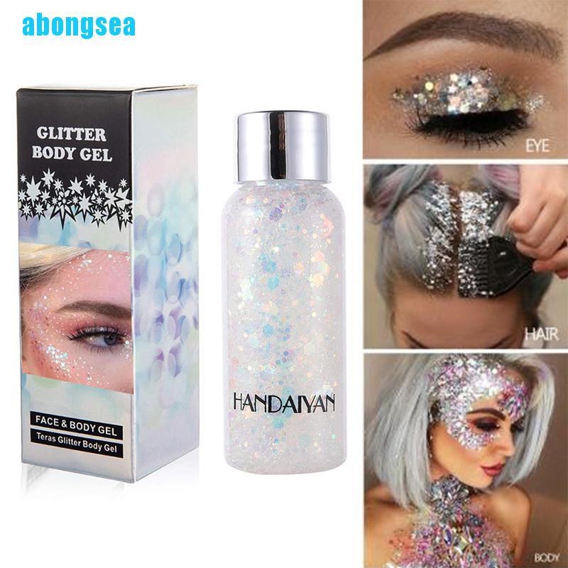 Abongsea Glitter Shiny Body Painting Eye Shadow Festival Party Cream Face Shimmer Gel