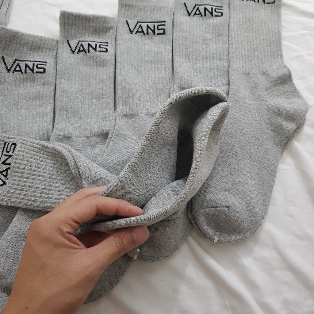 Tất thể thao cao cổ Vans Xám - Free ship + Quà tặng Loved socks by TatsTats.vn