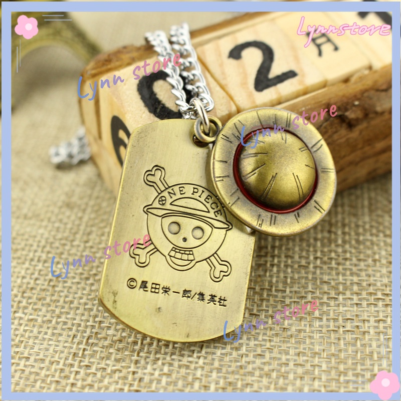 Vòng cổ Hợp Kim Mặt Hình Nón Rơm Luffy Trong Phim One Piece Nhật Bản Thời Trang Cho Cặp Đôi