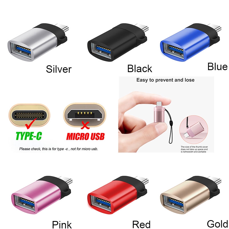 Đầu chuyển đổi OTG TBTIC Type-C/USB Type C cho Xiaomi Huawei Samsung S9