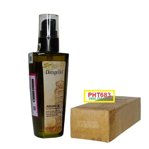 Tinh dầu dưỡng dangello argan oil dưỡng bóng tóc 60ml