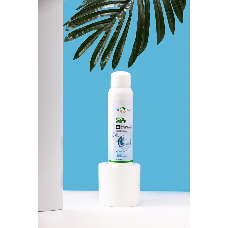 Combo Xịt bọt tuyết Biocos 150ml + son