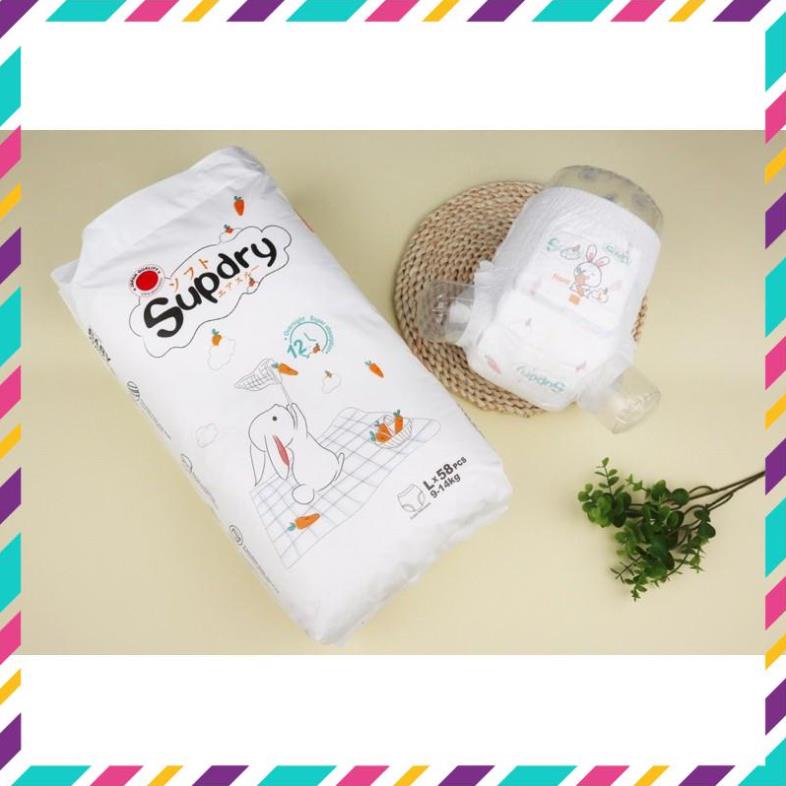 Tã bỉm SUPDRY cao cấp nội địa Trung quần dán size S72 M64 L58 M55 L52 XL46 XXL42 XXXL40