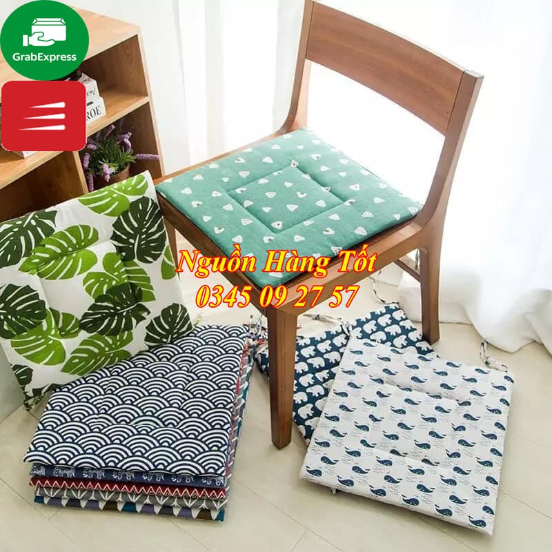 Đệm Ngồi Ghế 40x40x3cm Đa Năng Kiểu Nhật.