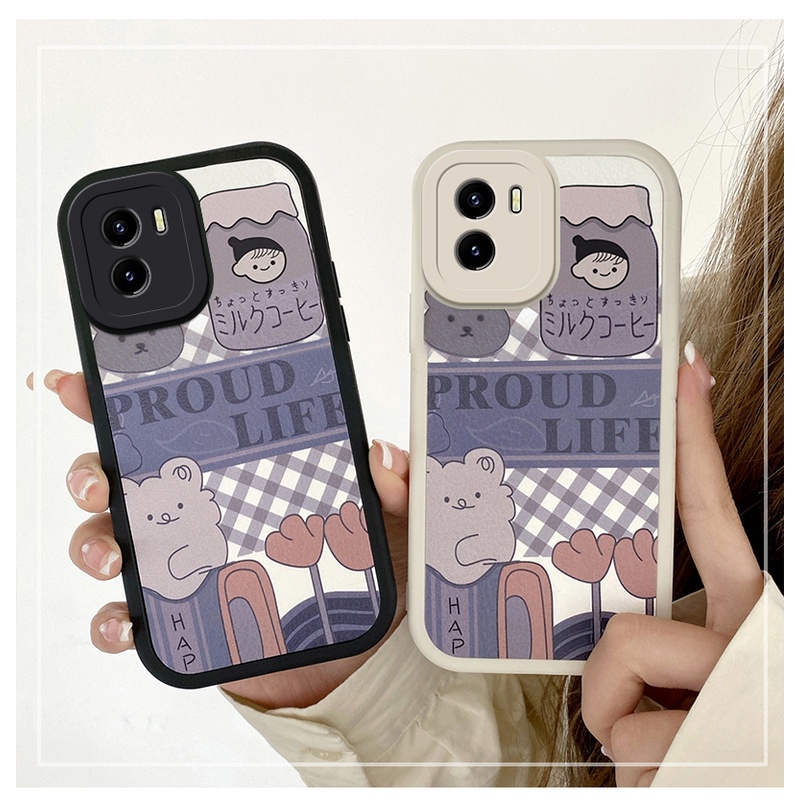 Ốp Điện Thoại Silicon Mềm Họa Tiết Da Cừu Bảo Vệ camera Cho VIVO Y15s VIVO Y15s Y15A Y01