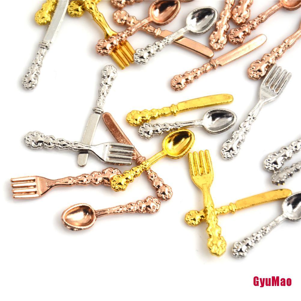 Bộ 12 Dụng Cụ Nấu Ăn Tỉ Lệ 1:12 Độc Đáo Trang Trí Nhà Búp Bê