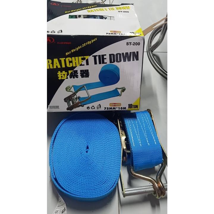 Dây chằng hàng cao cấp bản 75mm dài 10 mét tài trọng 10 tấn