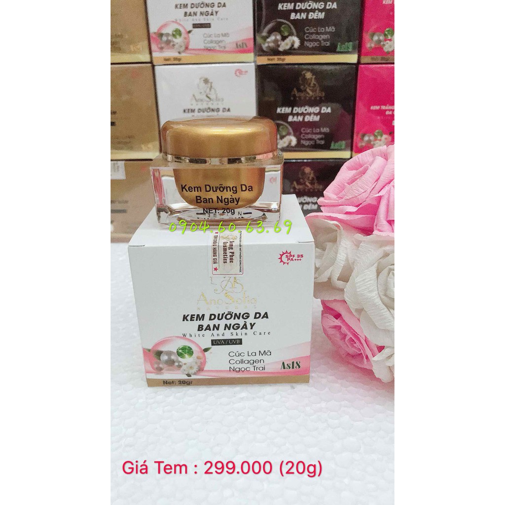 Kem ANOSOFIA NATURAL Dưỡng Trắng Da Ban Ngày 20g ANO SOFIA NATURAL