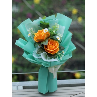 Bó Hoa Giả handmade [2 bông] Làm Quà Tặng Xinh Xắn
