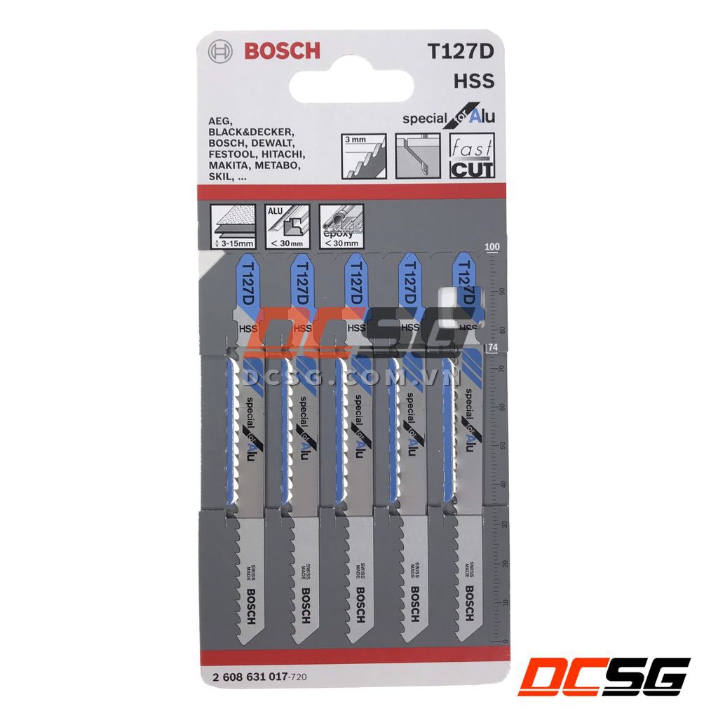 Lưỡi cưa lọng cắt nhôm T127D Bosch 2608631017 (01 lưỡi) | DCSG
