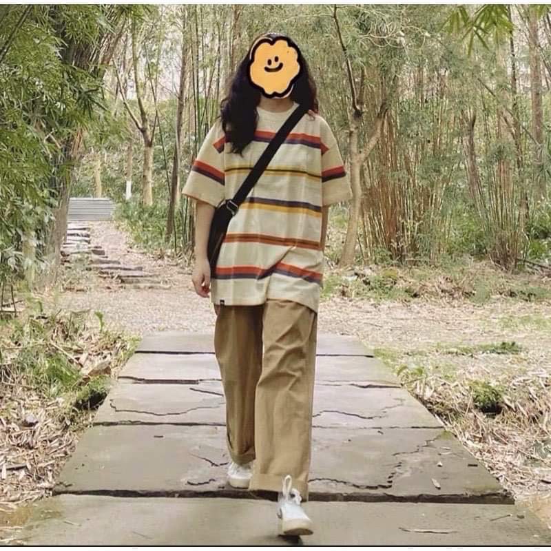 Set bộ áo phông in hình SILENCE kèm quần kaki đen form rộng trẻ trung năng động Nhungkudostore