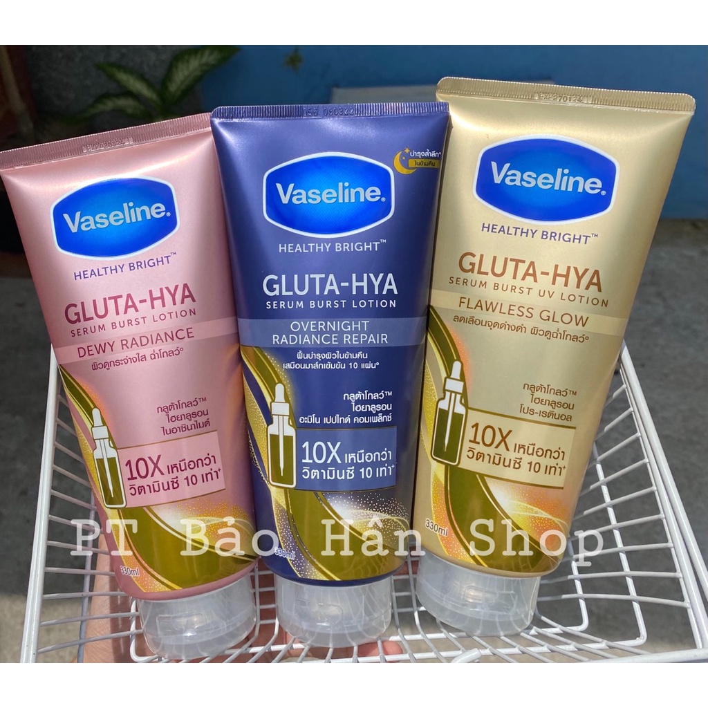 Sữa Dưỡng Thể Vaseline Healthy Bright Gluta HYA Serum 10X