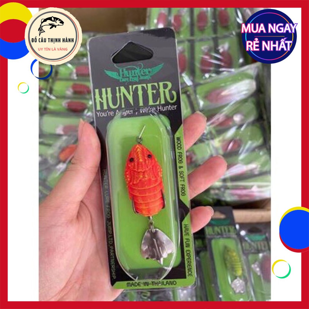 Mồi Câu Lure Thái Lan Hunter V4 Cực Nhạy Có 5 Màu phụ kiện câu cá phù hợp với cần câu lure và các loại khác Mã TH27