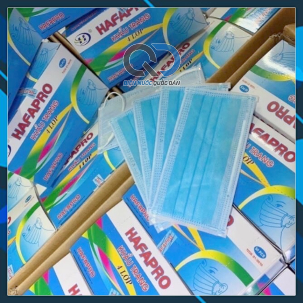 [GIÁ RẺ QUỐC DÂN] KHẨU TRANG Y TẾ 4 LỚP HAFAPRO