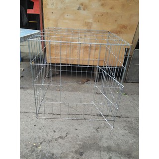 Lồng kẽm nuôi gà khổ 60 vuông không khây Lồng có móc gài