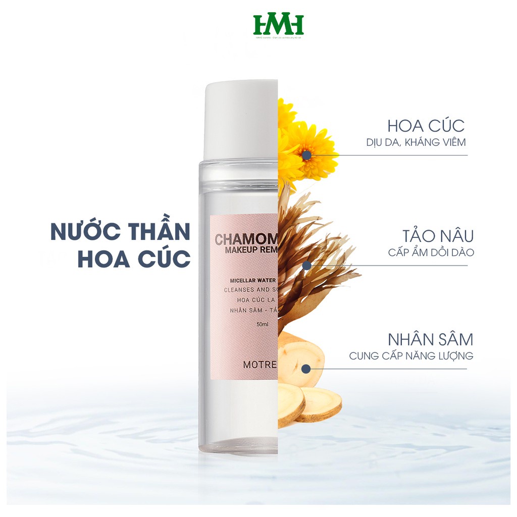[Chính hãng Motree] Nước Thần Hoa Cúc Motree - nước tẩy trang làm sạch sâu, tẩy trang dịu nhẹ hoa cúc