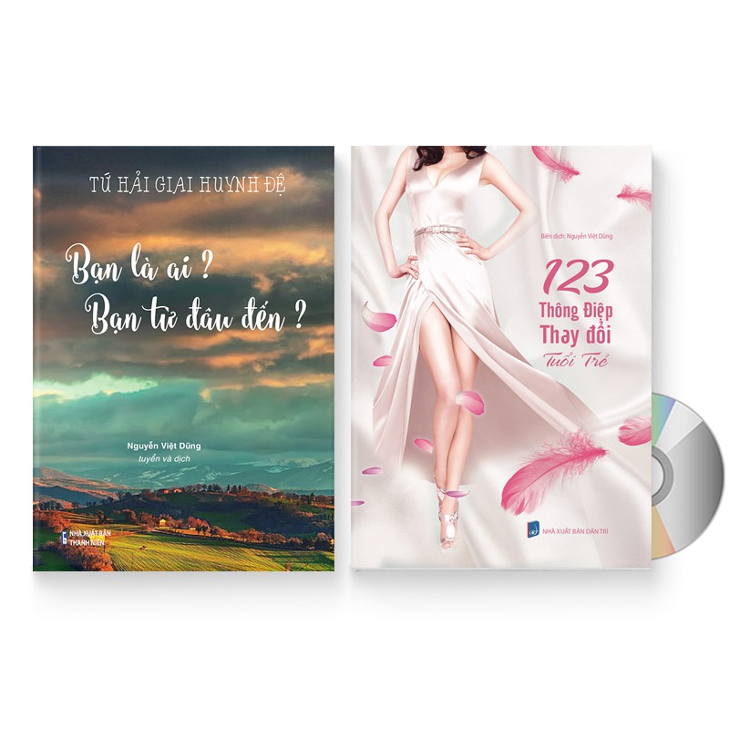 Sách - Combo 2 sách: Bạn là ai? Bạn từ đâu đến? + 123 Thông Điệp Thay Đổi Tuổi Trẻ + DVD