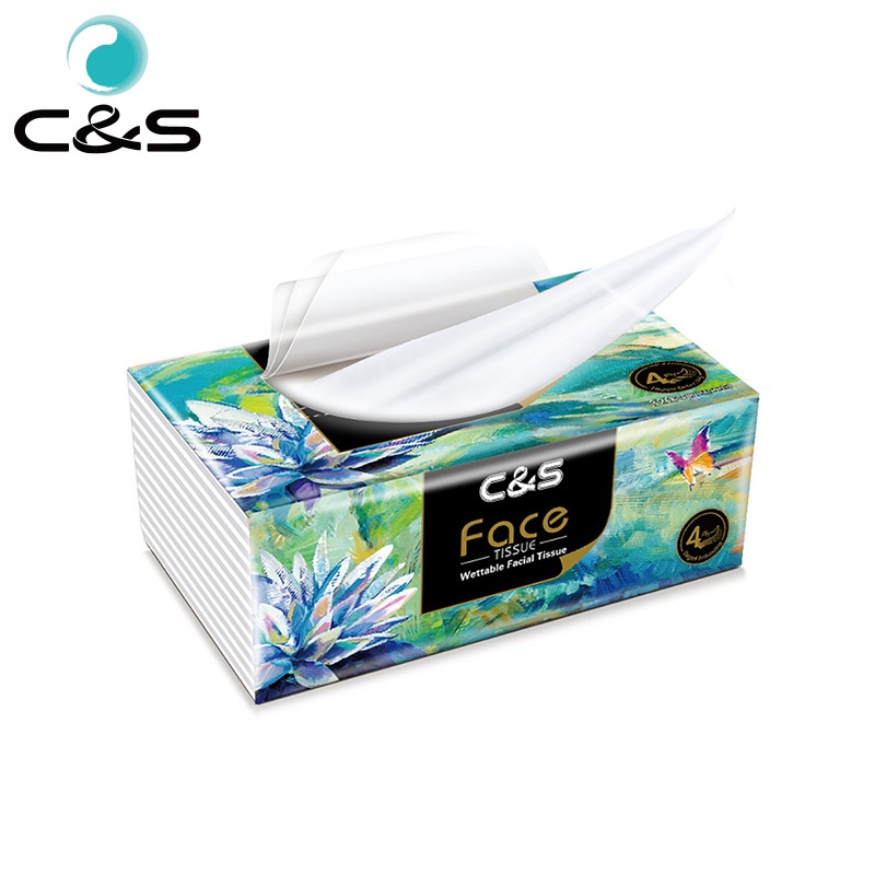 Gói 100 tờ khăn giấy lau mặt Face cao cấp - giấy 4 lớp - siêu dai, dày, mịn