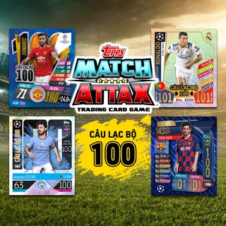 Set 8 Thẻ Cầu Thủ In Match Attax Câu Lạc Bộ 100 Các Mùa Giải Cúp Châu Âu