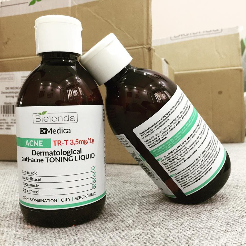 Toner Nước Hoa Hồng Bielenda Dr.Medica Giảm Mụn Giảm Thâm Và Cấp Ẩm Cho Da 250ml