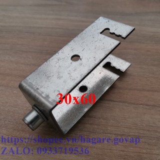 Pát U 30x60 kẹp dưới pin năng lượng mặt trời-solar Panel -Không bulong