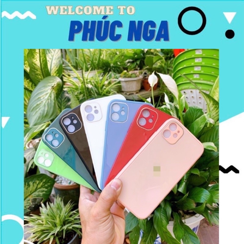 Ốp lưng kính cường lực IPhone 6/6s/6 plus/6s plus/7/8/7 plus/8 plus/X/Xs/Xs max/Se 2020