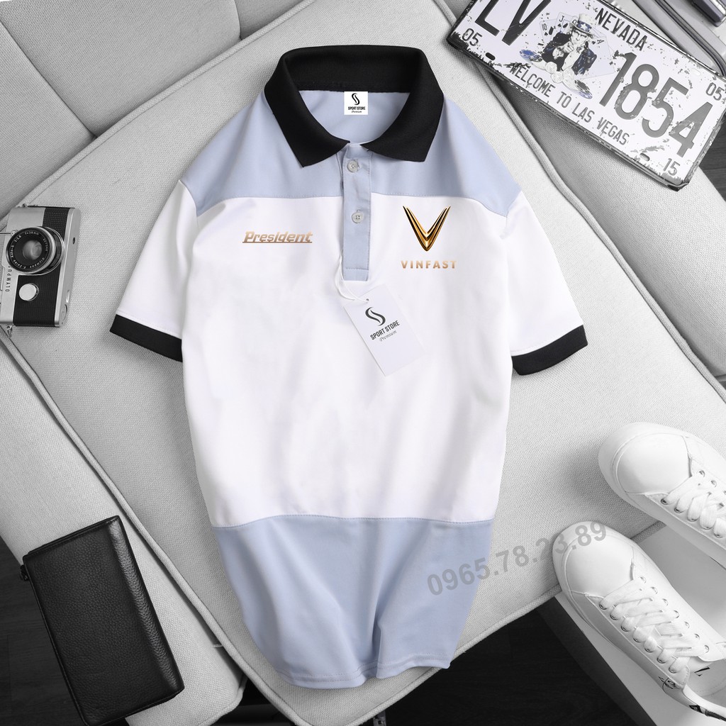 Áo phối polo cao cấp Vinfast Chính Hãng - sang trọng, cotton thoáng mát, không xù lông | BigBuy360 - bigbuy360.vn