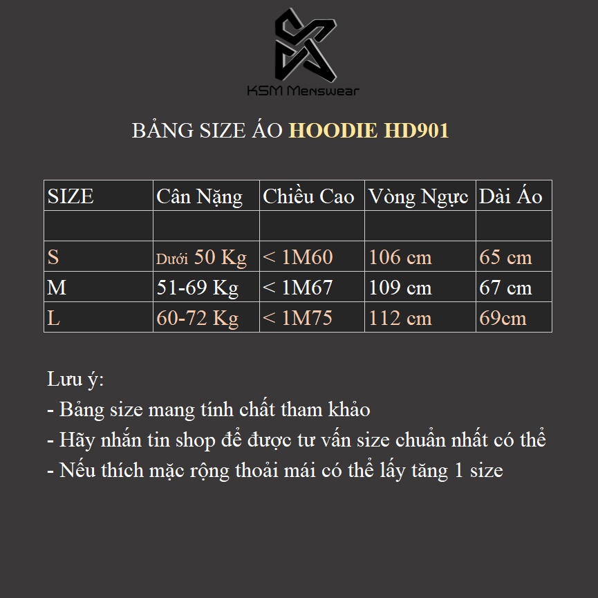 Áo Hoodie Nữ KSM Menswear Vải Nỉ Trơn có dây kéo Phom Rộng UNISEX từ 40kg - 75kg HD901