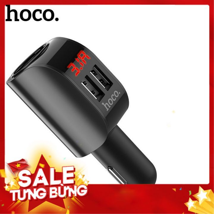 Tẩu ô tô cốc sạc nhanh xe hơi cao cấp chính hãng HOCO Z29 PLUS - BH 12 tháng phụ kiện nội thất ô tô Poogroup