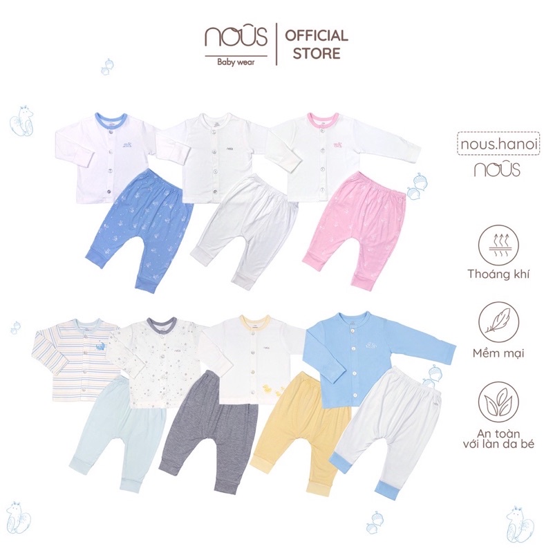 Bộ cài thẳng nous petit newborn
