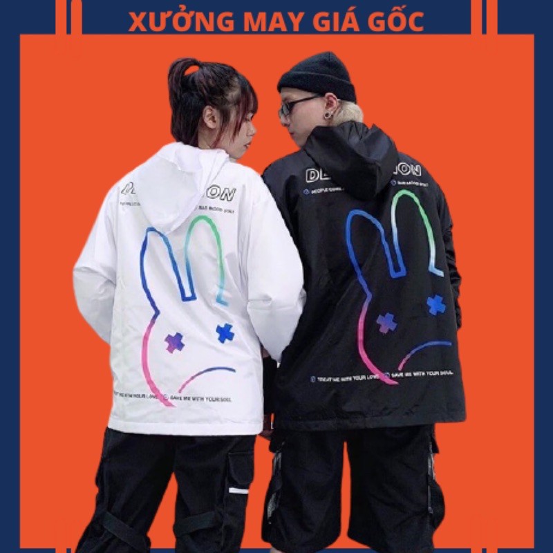 🎆𝐃𝐮̀ 𝟐 𝐋𝐨̛́𝐩🎆 BAC Áo Khoác Dù Thỏ 7 Màu Siêu Đẹp (HotTrend) (Kèm Video, Hình Thật)