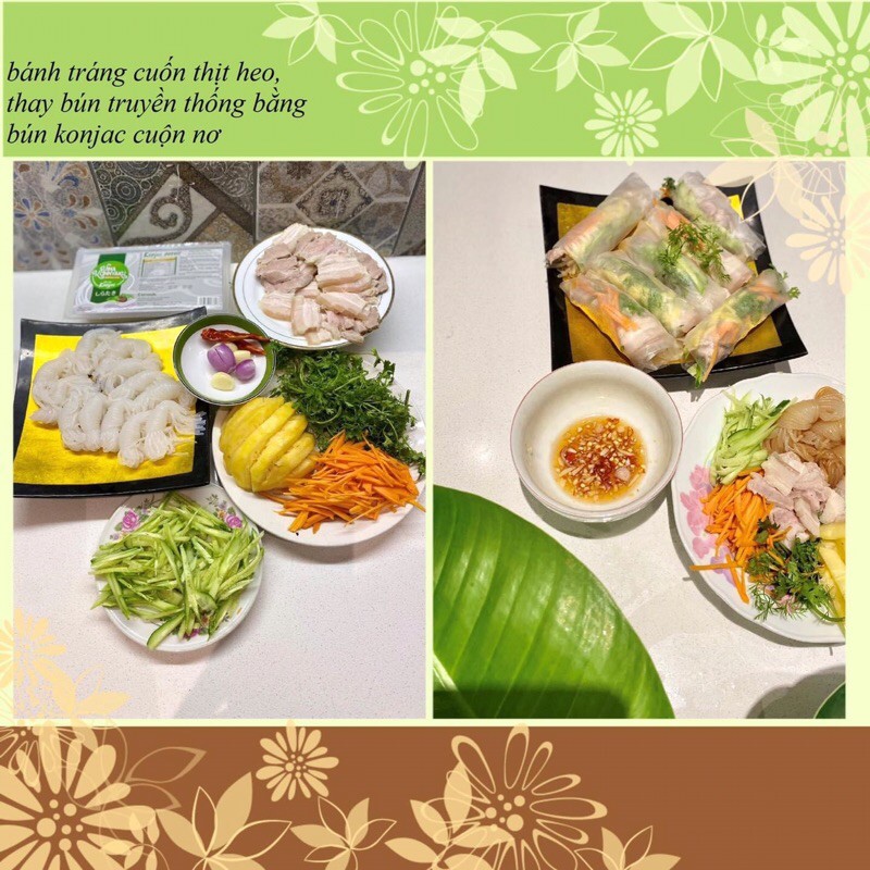 Bún/Mỳ ăn kiêng Konjac Excook, mì Konjac không tinh bột eat clean giảm cân hiệu quả