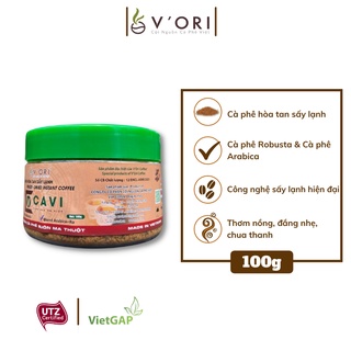 [Phù Hợp Gu Đậm Người Việt-Tiện Lợi] 100G Cà Phê Hòa Tan sấy Lạnh
