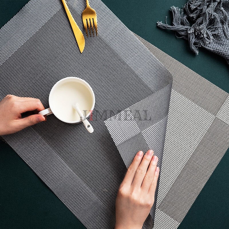 Tấm Lót Bàn Ăn, Placemat , Miếng Lót Bàn Ăn PVC Chống Trơn Trượt, Cách Nhiệt, Chống Bám Bẩn Cao Cấp